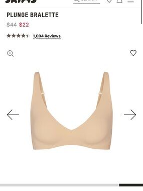 SKIMS Naked Plunge Bralette - CLAY